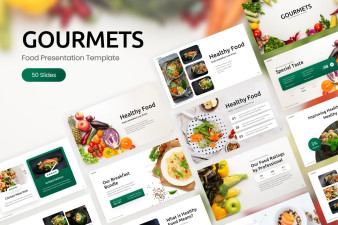 Gourmets Food PowerPoint Template
